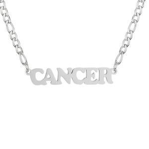 Cancer Necklace Zodiac Stainless Steel